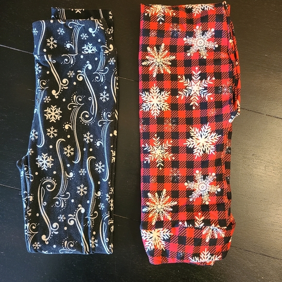 ❄️☃️Bundle LuLaRoe leggings, size L/XL - Picture 1 of 3